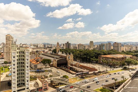 Vista do Terraço de kitnet/studio para alugar com 1 quarto, 24m² em Centro Histórico de São Paulo, São Paulo