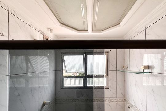 Banheiro Social de apartamento para alugar com 2 quartos, 60m² em Vila Lucia, São Bernardo do Campo