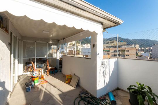 Varanda da Sala de apartamento para alugar com 3 quartos, 130m² em Maracanã, Rio de Janeiro