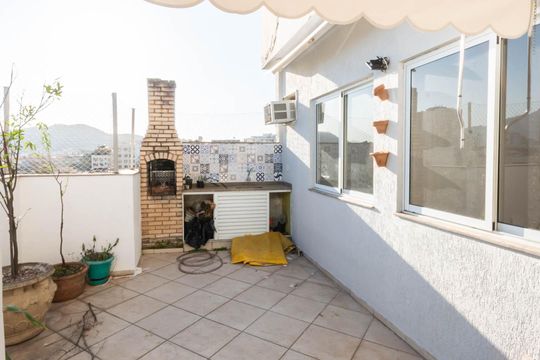 Varanda da Sala de apartamento para alugar com 3 quartos, 130m² em Maracanã, Rio de Janeiro