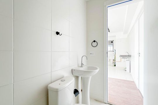 Banheiro de apartamento para alugar com 2 quartos, 41m² em Vila Albertina, São Paulo