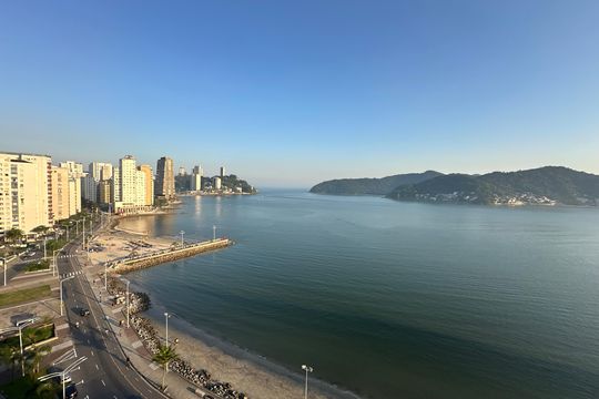Vista da Sala de apartamento para alugar com 2 quartos, 62m² em Itararé, São Vicente