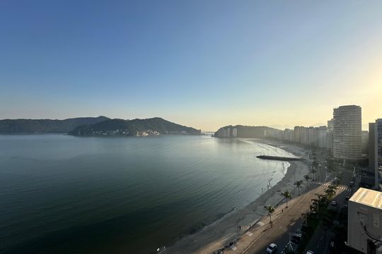 Vista da Sala de apartamento para alugar com 2 quartos, 62m² em Itararé, São Vicente