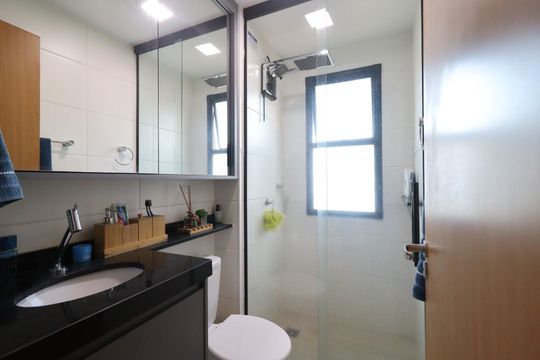 Banheiro da Suíte de apartamento para alugar com 2 quartos, 57m² em Alto da Boa Vista, Ribeirão Preto