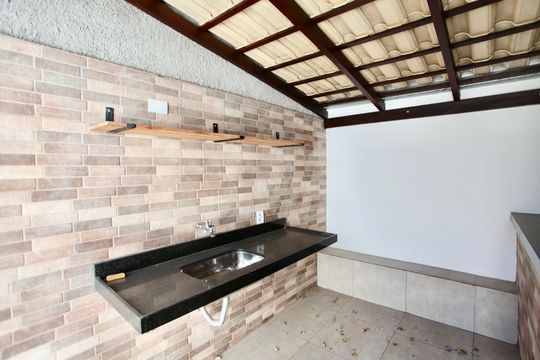 Área gourmet de apartamento para alugar com 2 quartos, 100m² em São Goncalo, Contagem