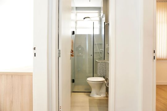 Banheiro Social de apartamento para alugar com 2 quartos, 64m² em Santa Efigênia, Belo Horizonte