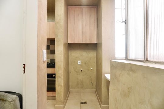Cozinha e Área de Serviço de apartamento para alugar com 2 quartos, 64m² em Santa Efigênia, Belo Horizonte