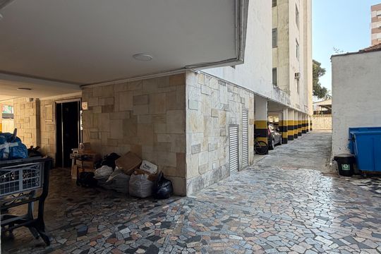 Área comum de apartamento para alugar com 1 quarto, 50m² em José Menino, Santos
