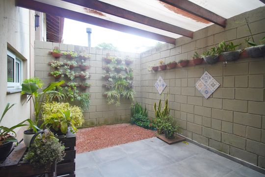 Área externa de casa de condomínio para alugar com 3 quartos, 126m² em Rondônia, Novo Hamburgo