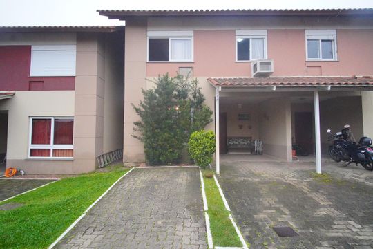 Fachada da casa de casa de condomínio para alugar com 3 quartos, 126m² em Rondônia, Novo Hamburgo