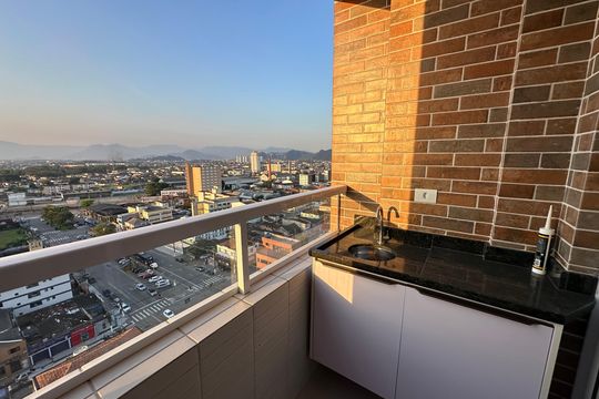Sacada de apartamento para alugar com 2 quartos, 42m² em Parque Bitaru, São Vicente