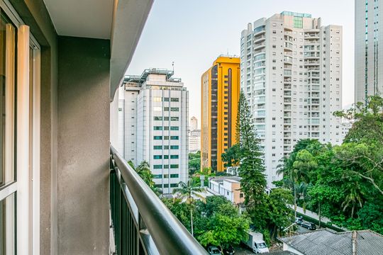 Varanda de apartamento à venda com 1 quarto, 25m² em Paraíso, São Paulo