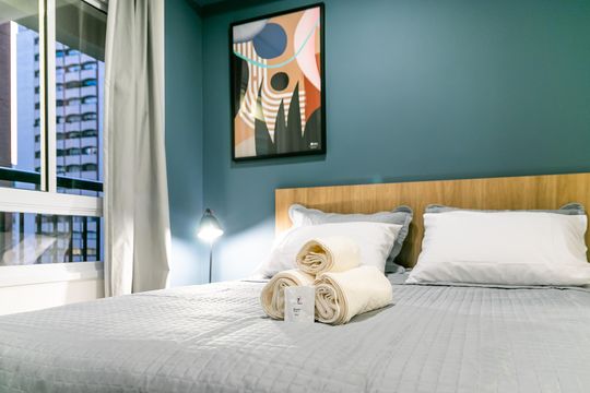 Sala/Quarto de apartamento à venda com 1 quarto, 25m² em Paraíso, São Paulo