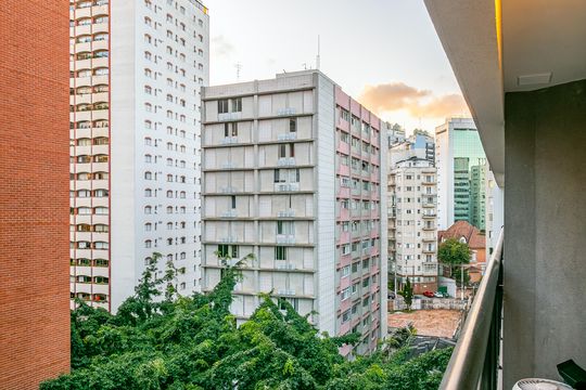 Varanda de apartamento à venda com 1 quarto, 25m² em Paraíso, São Paulo