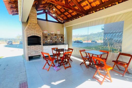 Área comum - Churrasqueira de apartamento para alugar com 2 quartos, 52m² em Jardim de Lourdes, Embu das Artes