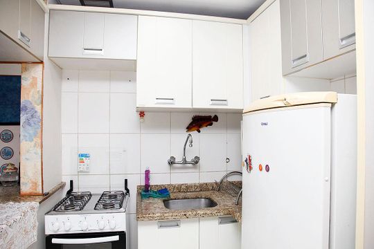 Studio - Cozinha de apartamento para alugar com 1 quarto, 43m² em Centro Histórico, Porto Alegre