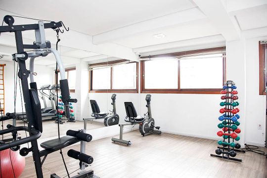 Área Comum - Academia de apartamento para alugar com 1 quarto, 43m² em Centro Histórico, Porto Alegre