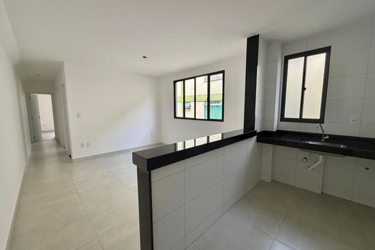Cozinha e Área de Serviço de apartamento à venda com 2 quartos, 60m² em Monsenhor Messias, Belo Horizonte