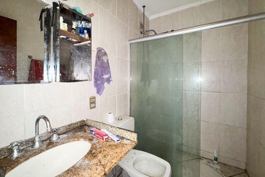Banheiro Social de casa para alugar com 2 quartos, 130m² em Vila Tereza, São Bernardo do Campo