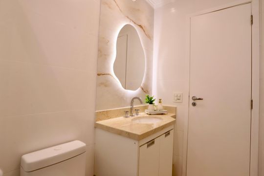 Banheiro do Quarto 2 de apartamento para alugar com 3 quartos, 186m² em Jardim Analia Franco, São Paulo