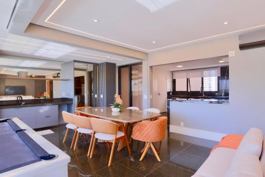 Sala de Jantar de apartamento para alugar com 3 quartos, 186m² em Jardim Analia Franco, São Paulo