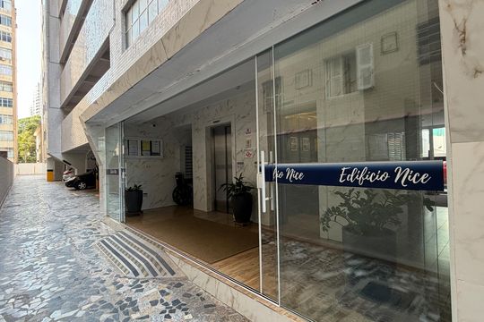 Área comum de kitnet/studio para alugar com 1 quarto, 28m² em José Menino, Santos
