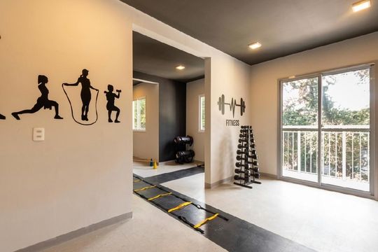 Área externa de apartamento para alugar com 1 quarto, 55m² em Morumbi, São Paulo