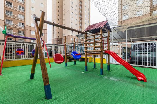 Área comum - Playground de apartamento à venda com 2 quartos, 51m² em Parque Erasmo Assunção, Santo André