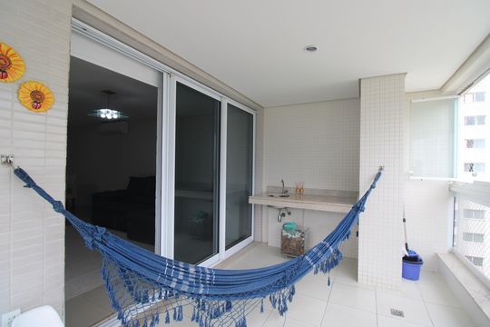 Sala - Varanda de apartamento à venda com 3 quartos, 115m² em Barra da Tijuca, Rio de Janeiro