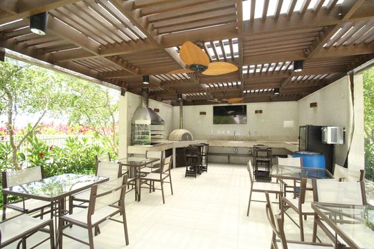 Área comum - Churrasqueira de apartamento à venda com 3 quartos, 115m² em Barra da Tijuca, Rio de Janeiro