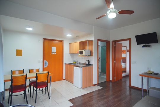 Sala/Cozinha de apartamento para alugar com 1 quarto, 40m² em Centro, Novo Hamburgo
