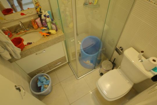 Banheiro Social  de casa de condomínio à venda com 4 quartos, 115m² em Taboão, São Bernardo do Campo