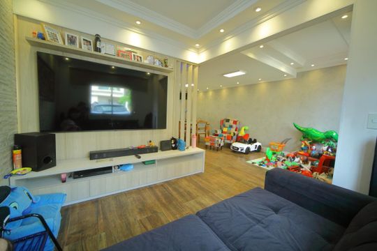 Sala de casa de condomínio à venda com 4 quartos, 115m² em Taboão, São Bernardo do Campo