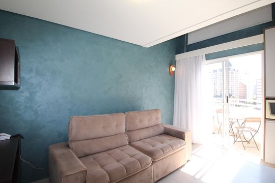 Sala de apartamento para alugar com 1 quarto, 53m² em Itaim Bibi, São Paulo