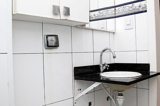 Banheiro Quarto Suíte de apartamento para alugar com 1 quarto, 45m² em Cidade Baixa, Porto Alegre