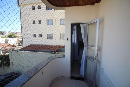 Varanda Quarto 1 de apartamento à venda com 3 quartos, 69m² em Novo Riacho, Contagem