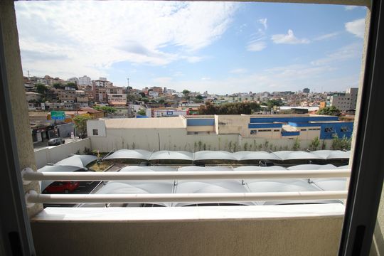 Varanda da Sala de apartamento para alugar com 2 quartos, 53m² em Novo Riacho, Contagem