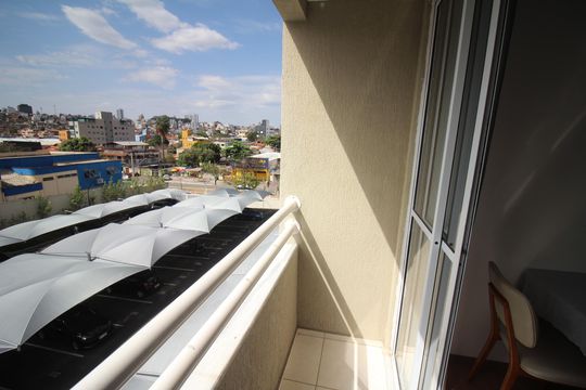 Varanda da Sala de apartamento para alugar com 2 quartos, 53m² em Novo Riacho, Contagem