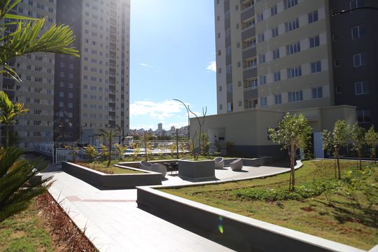Área comum de apartamento para alugar com 2 quartos, 53m² em Novo Riacho, Contagem