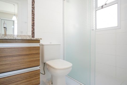 Banheiro da suíte de apartamento para alugar com 3 quartos, 102m² em Santa Maria, São Caetano do Sul