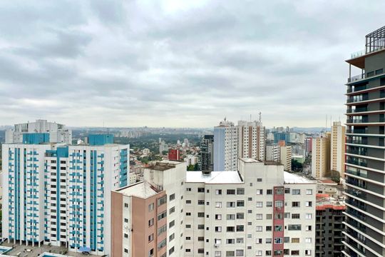 Vista da Varanda de apartamento à venda com 2 quartos, 56m² em Vila Anglo Brasileira, São Paulo