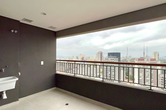 Varanda de apartamento à venda com 2 quartos, 56m² em Vila Anglo Brasileira, São Paulo
