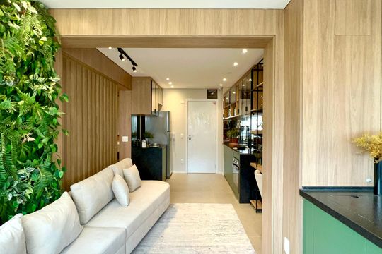 Varanda de apartamento à venda com 1 quarto, 44m² em Vila Anglo Brasileira, São Paulo