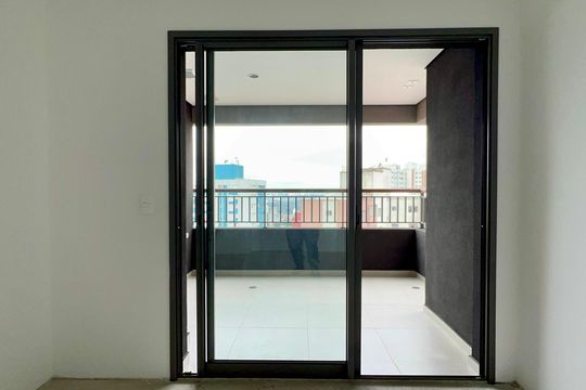 Varanda de apartamento à venda com 1 quarto, 37m² em Vila Anglo Brasileira, São Paulo
