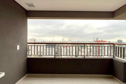 Varanda de apartamento à venda com 1 quarto, 37m² em Vila Anglo Brasileira, São Paulo