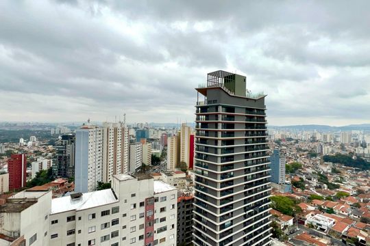 Vista da Varanda de apartamento à venda com 1 quarto, 37m² em Vila Anglo Brasileira, São Paulo