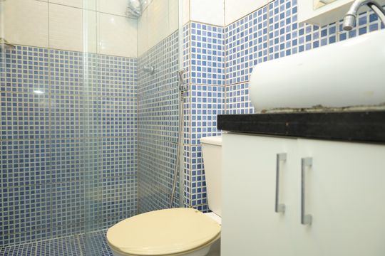 Banheiro de apartamento à venda com 3 quartos, 50m² em Parque Cruzeiro do Sul, São Paulo