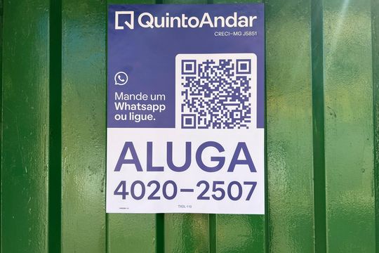 Placa QuintoAndar  de apartamento para alugar com 2 quartos, 55m² em Novo Progresso, Contagem
