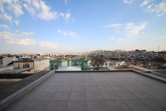 Vista Sala de apartamento para alugar com 3 quartos, 93m² em Tirol, Contagem