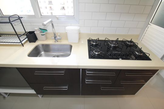 Cozinha de apartamento à venda com 3 quartos, 121m² em Conjunto Residencial Santa Terezinha, São Paulo
